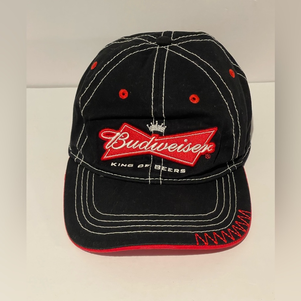 Budweiser Hat King Of Beers Crown Bow Tie Logo Licensed Adjustable Retro Cap